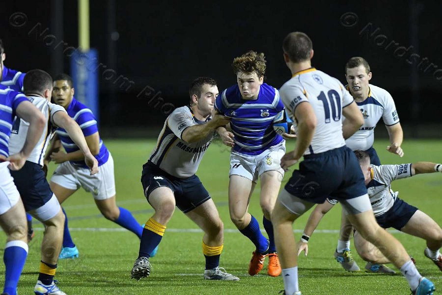 Wheaton Men\'s Rugby vs Mass Maritime.  Photo by Keith Nordstrom